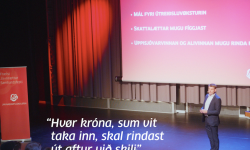 - Nú kemur fíggjarligt skil í aftur